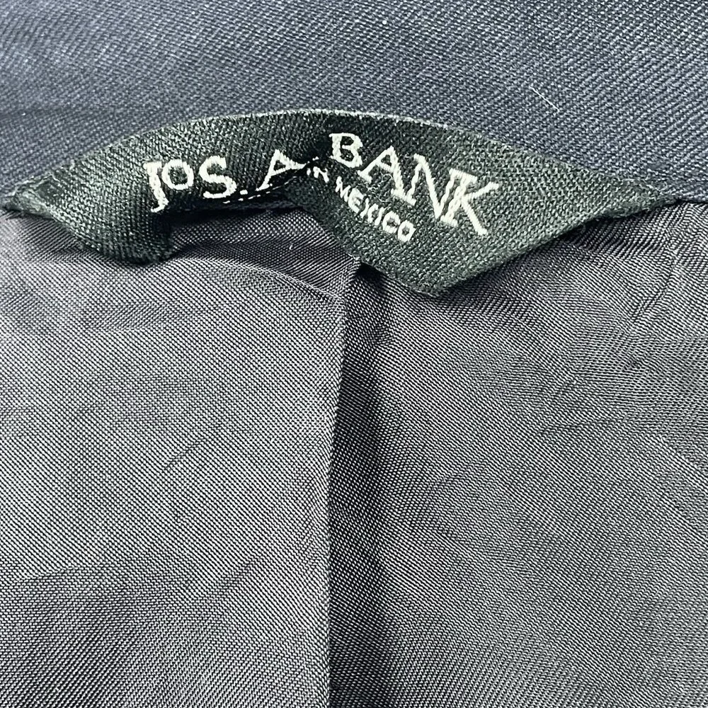 Jos A Bank Dark Navy Blue Gordon Wool 2 Button Vented Notch Suit Blazer Size 44R